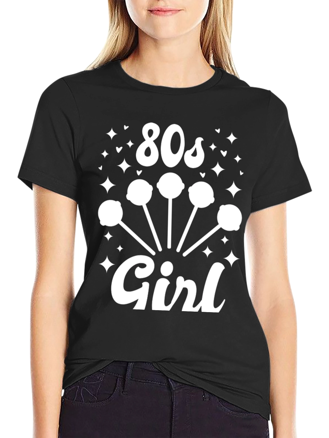 80s Girl Graphic T-Shirt - Retro Style