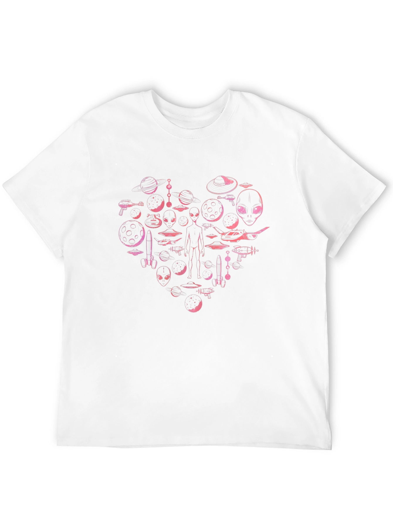 Alien Love T-Shirt - Black Cotton Blend