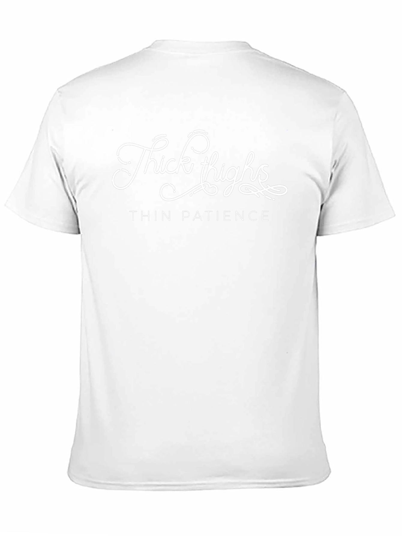 Thick Thighs Thin Patience Black Graphic Tee