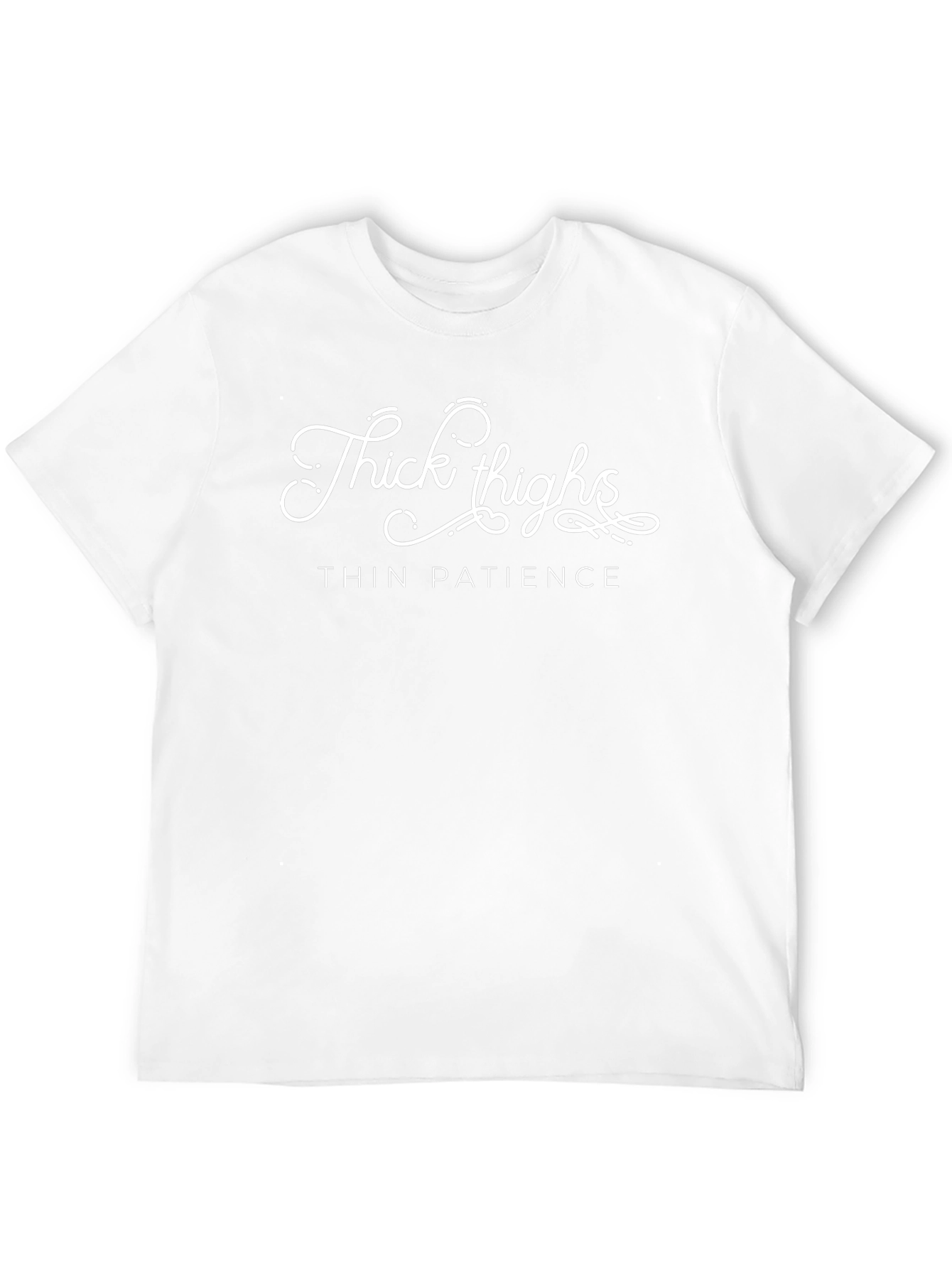 Thick Thighs Thin Patience Black Graphic Tee