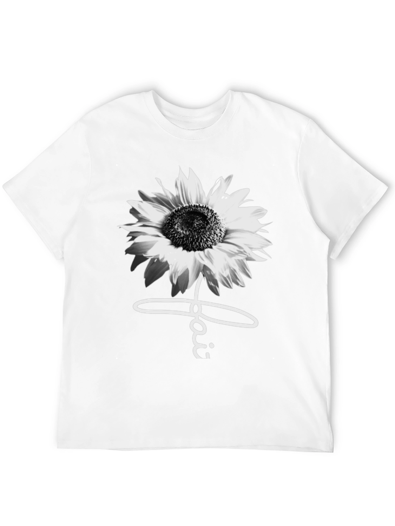 Black Sunflower Faith Graphic Tee