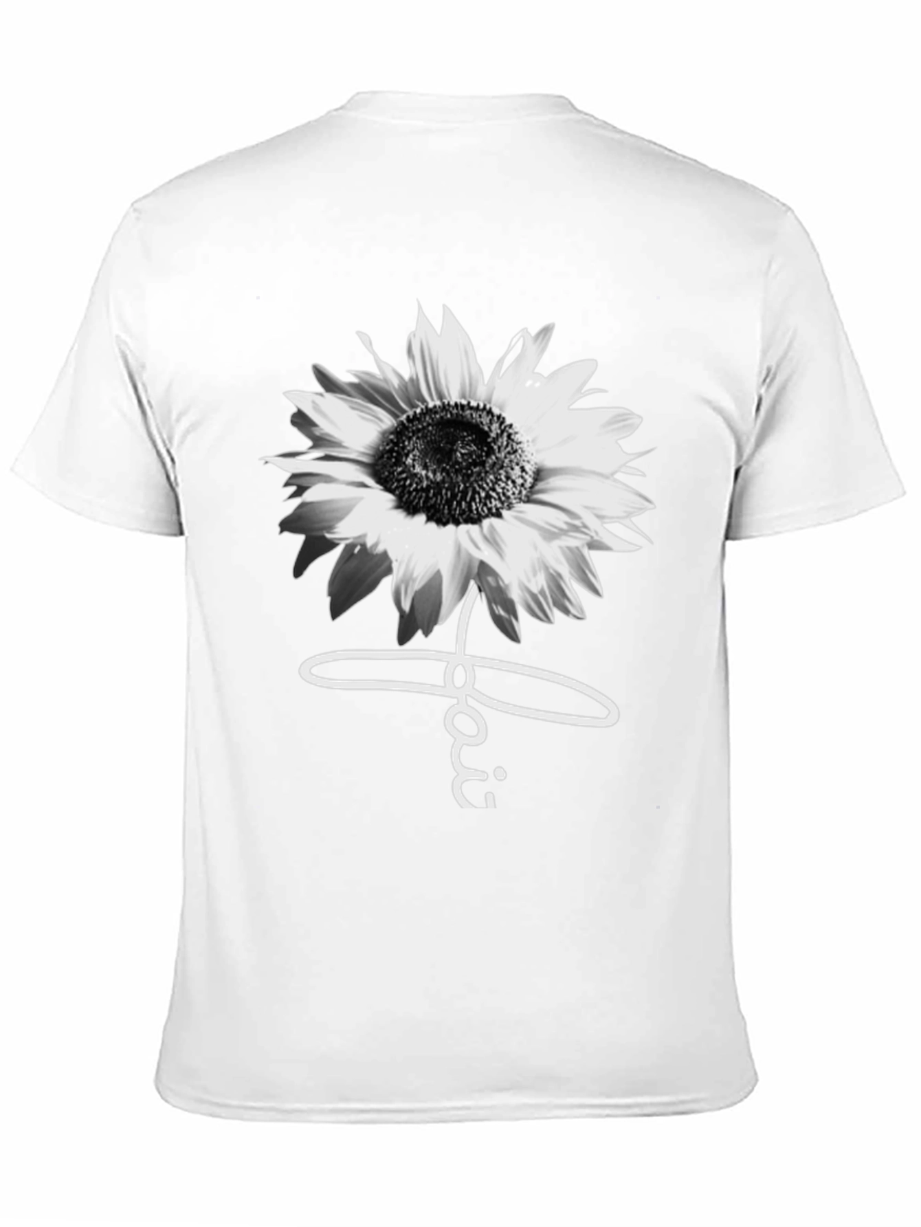 Black Sunflower Faith Graphic Tee