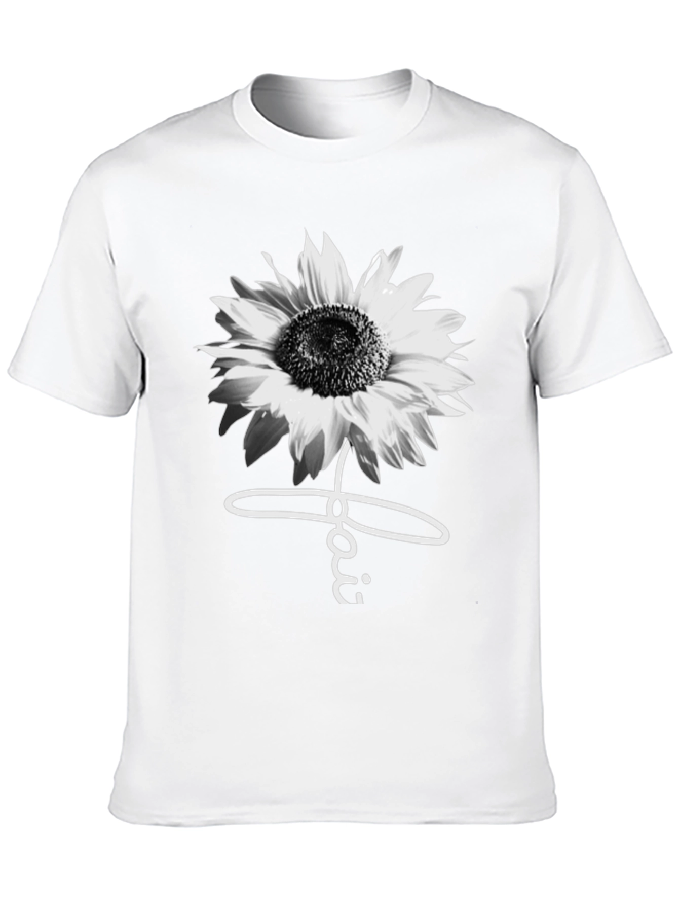 Black Sunflower Faith Graphic Tee