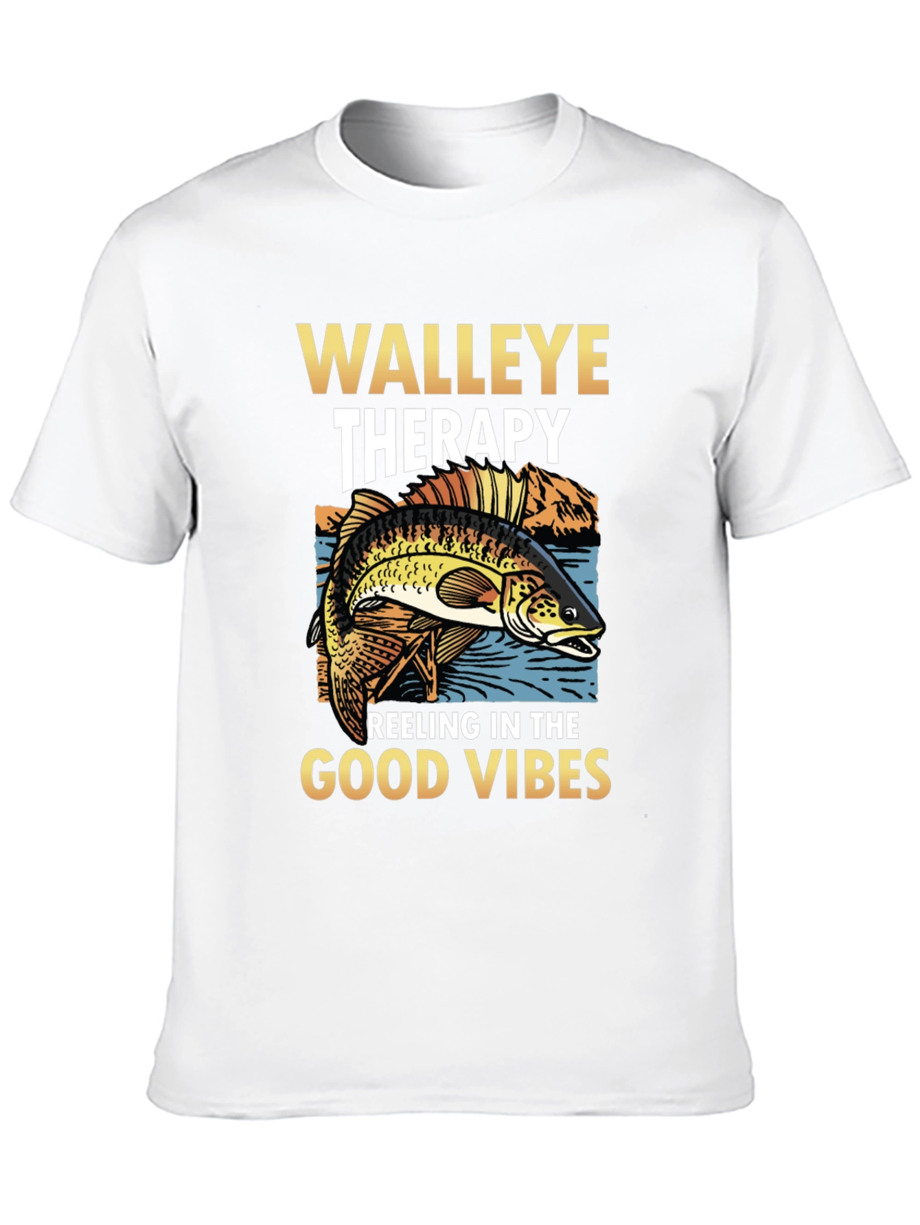 Walleye Therapy T-Shirt - Fishing Vibes