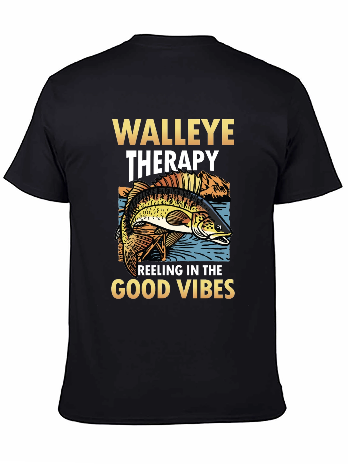 Walleye Therapy T-Shirt - Fishing Vibes