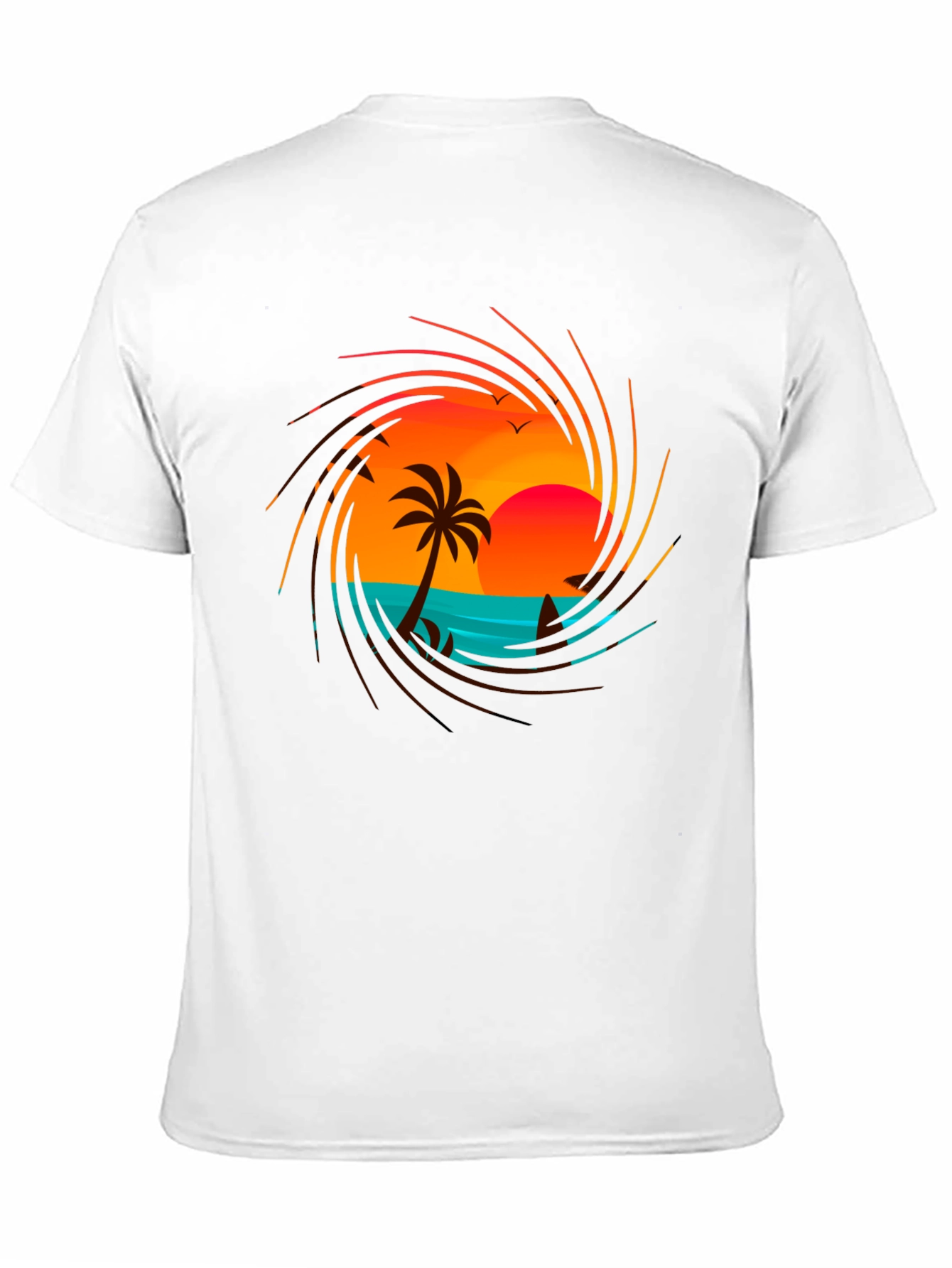 Sunset Beach Graphic Tee - Tropical Vibes