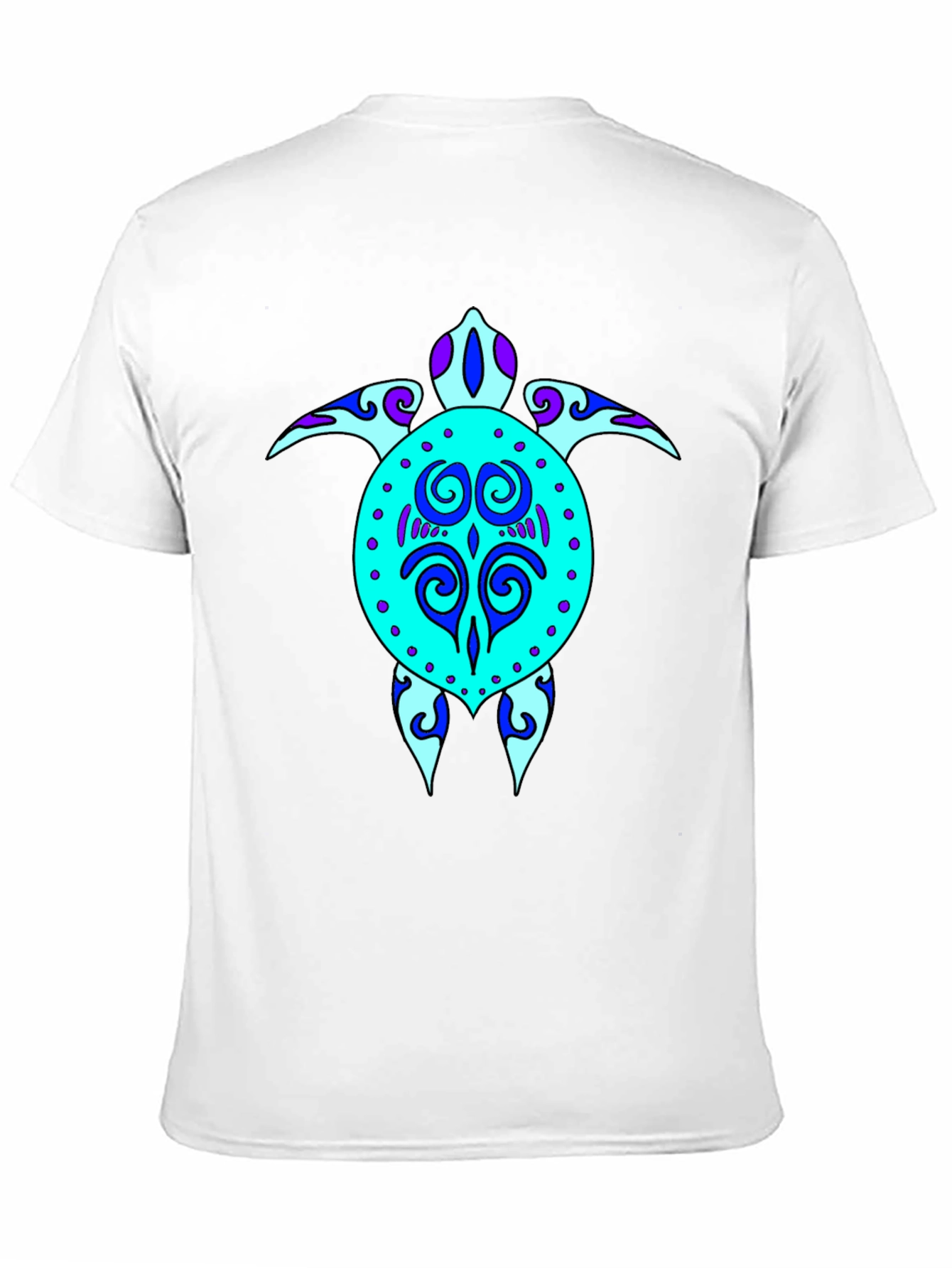 Turtle Graphic Tee - Stylish Black Cotton T-Shirt