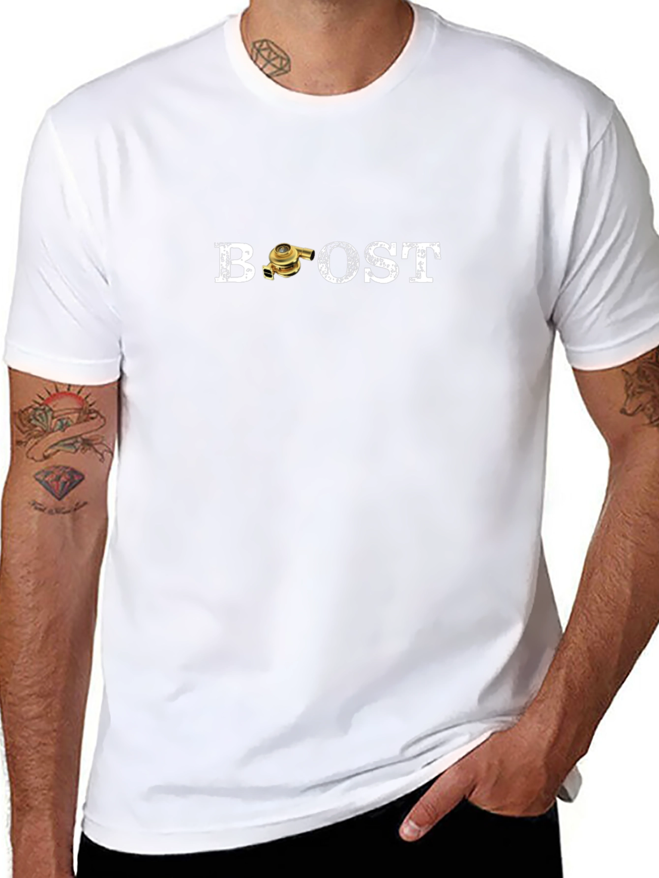 Boost Turbo T-Shirt - Black Crew Neck