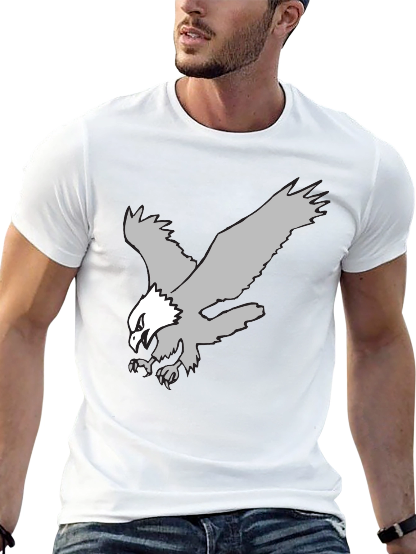 Black Eagle Graphic Tee - Bold Style