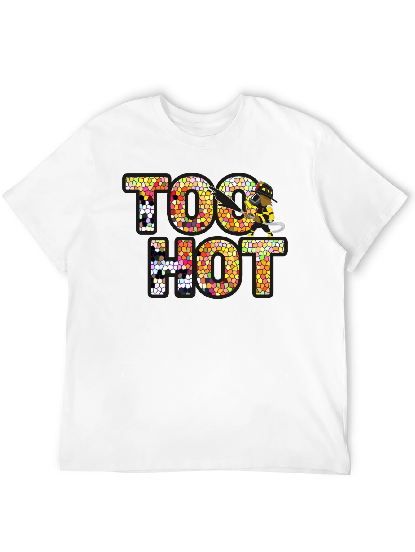 Too Hot Firefighter Graphic Novelty T-Shirt