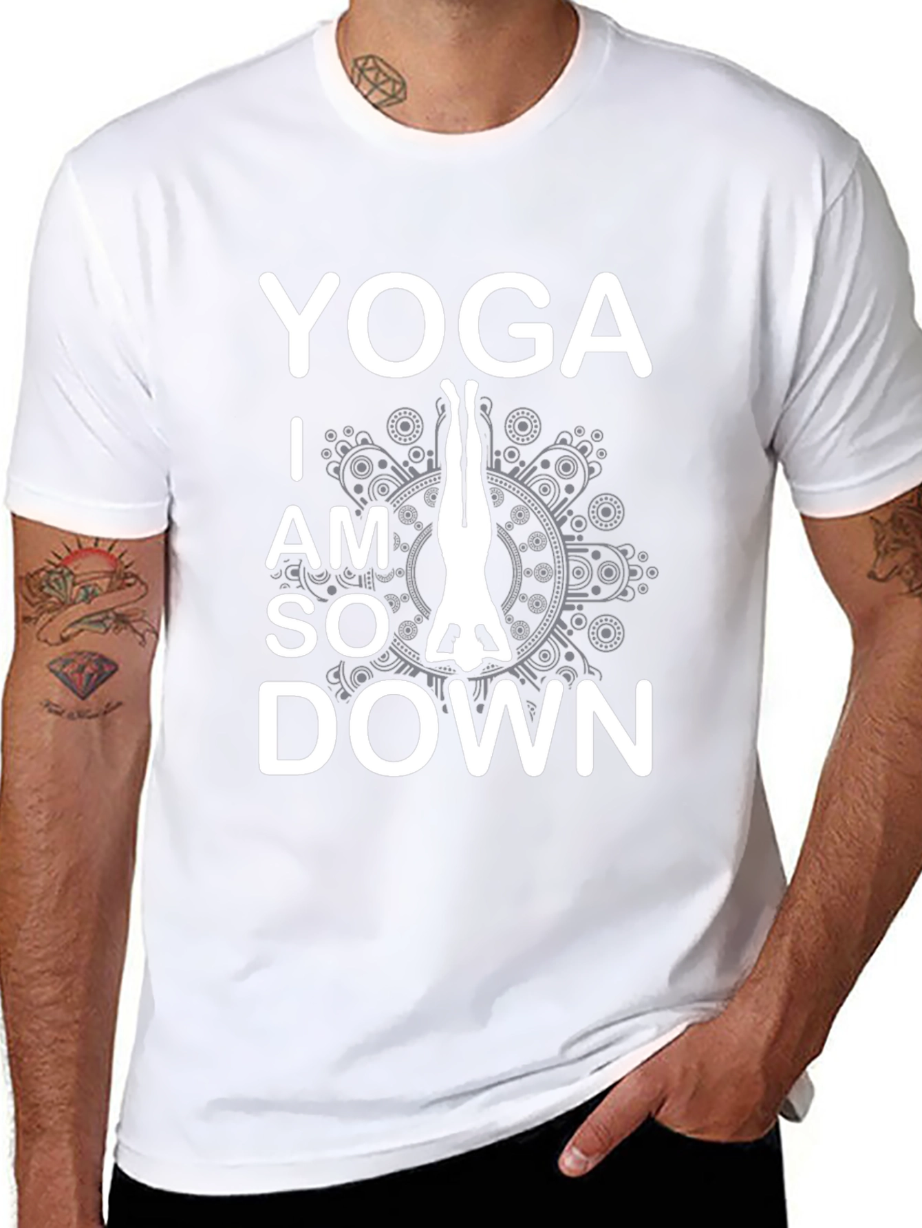 Yoga I am So Down T-Shirt Black