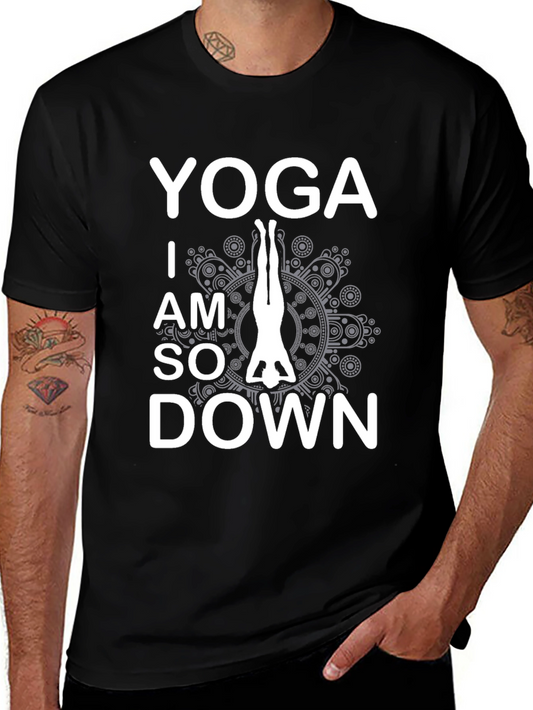 Yoga I am So Down T-Shirt Black