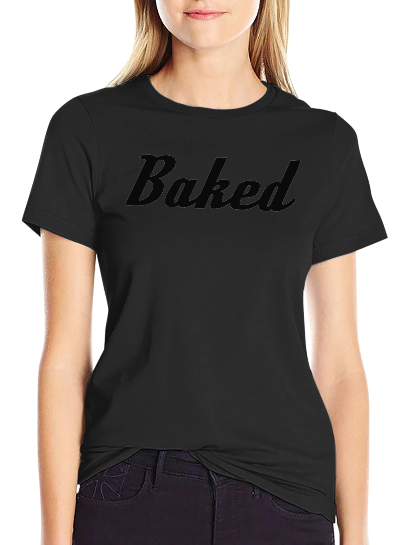 Baked Black T-Shirt | Casual Cotton Tee
