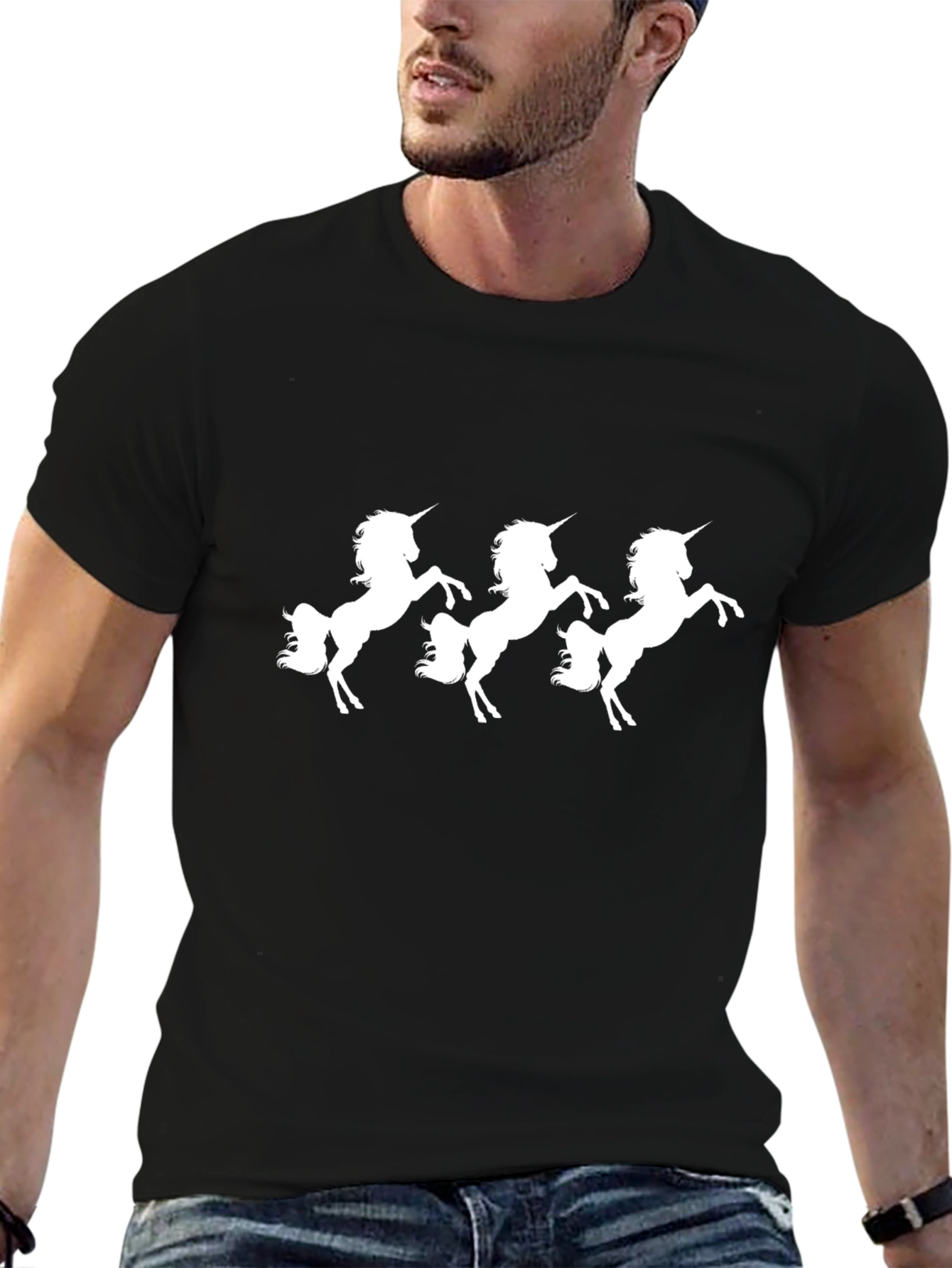Unicorn Graphic Tee - Black