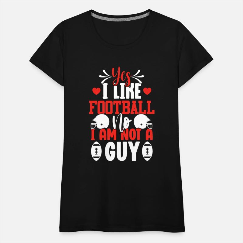 Yes I Like Football Lover Player Coach Fans Women