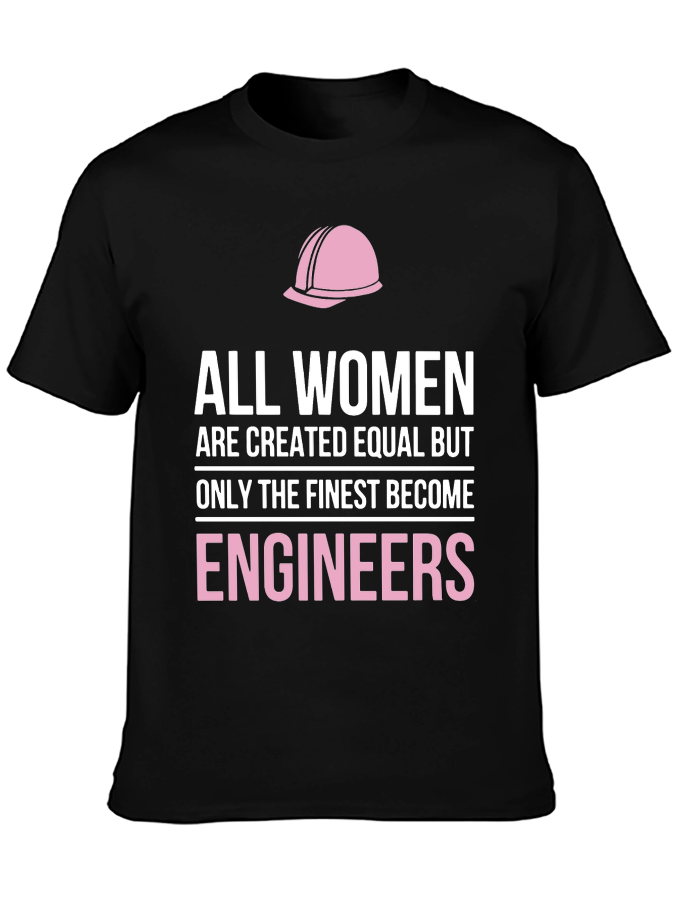 Women Engineers T-Shirt - Black Graphic Tee