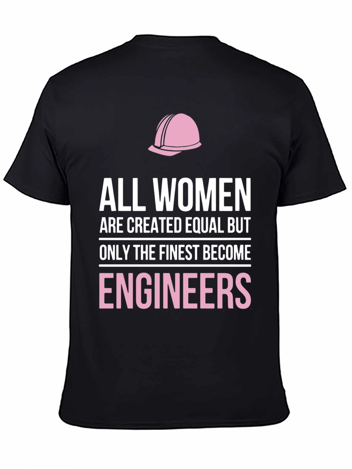Women Engineers T-Shirt - Black Graphic Tee