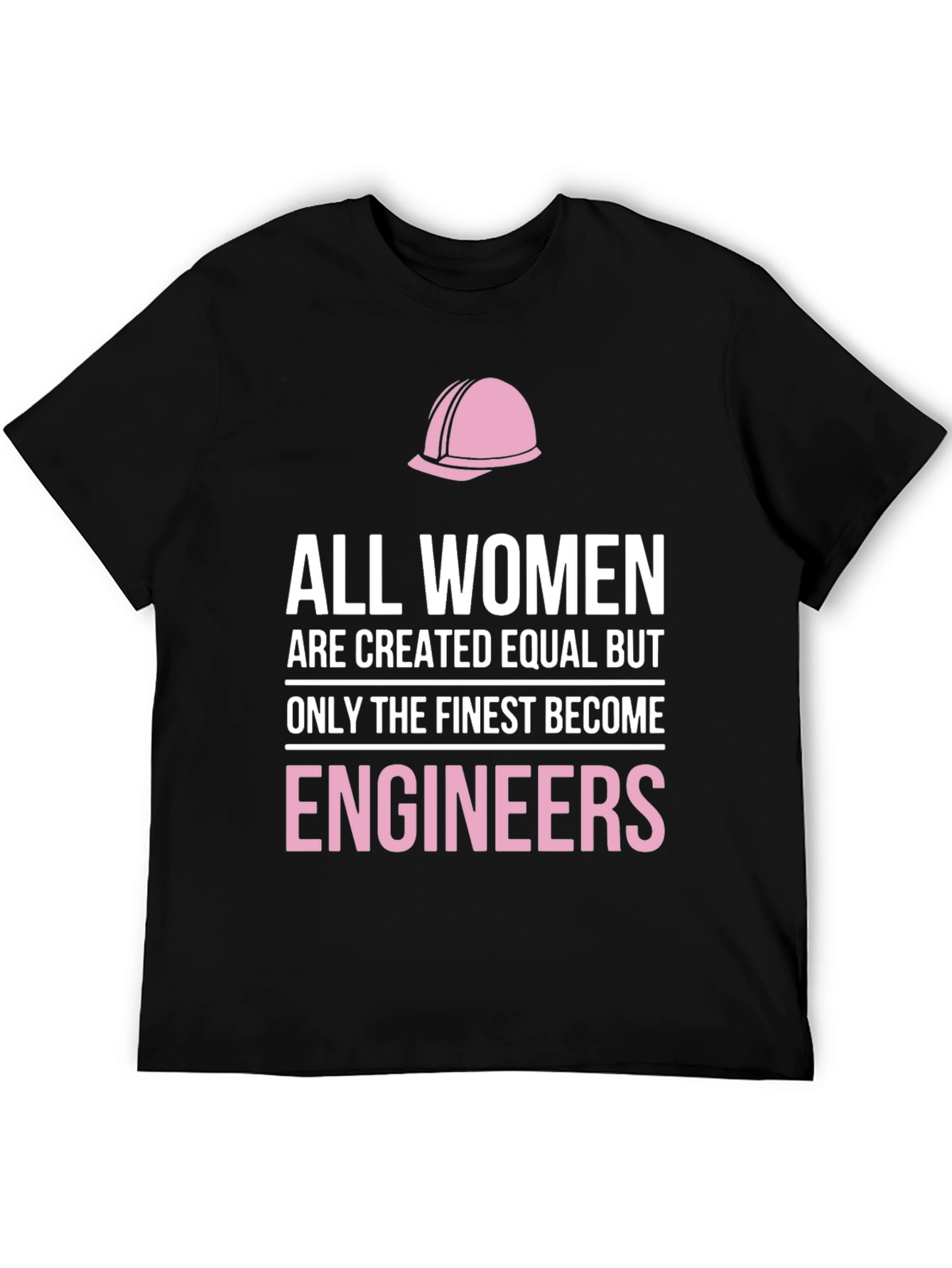 Women Engineers T-Shirt - Black Graphic Tee