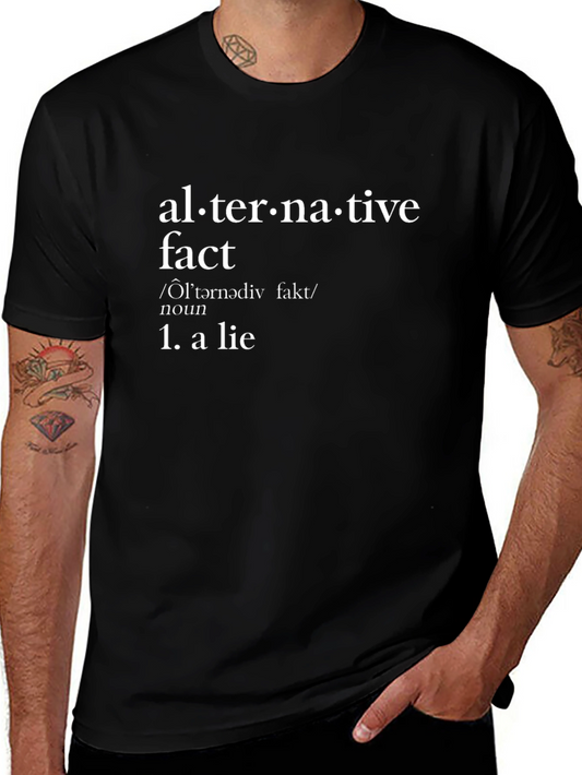Alternative Fact Definition Black T-Shirt