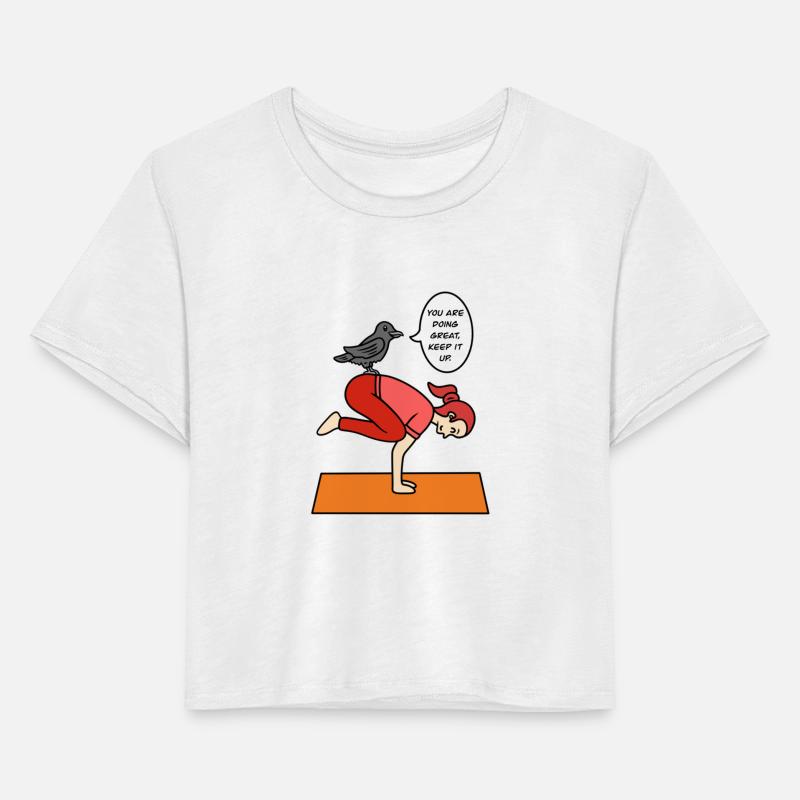 Yoga pose - cute crow