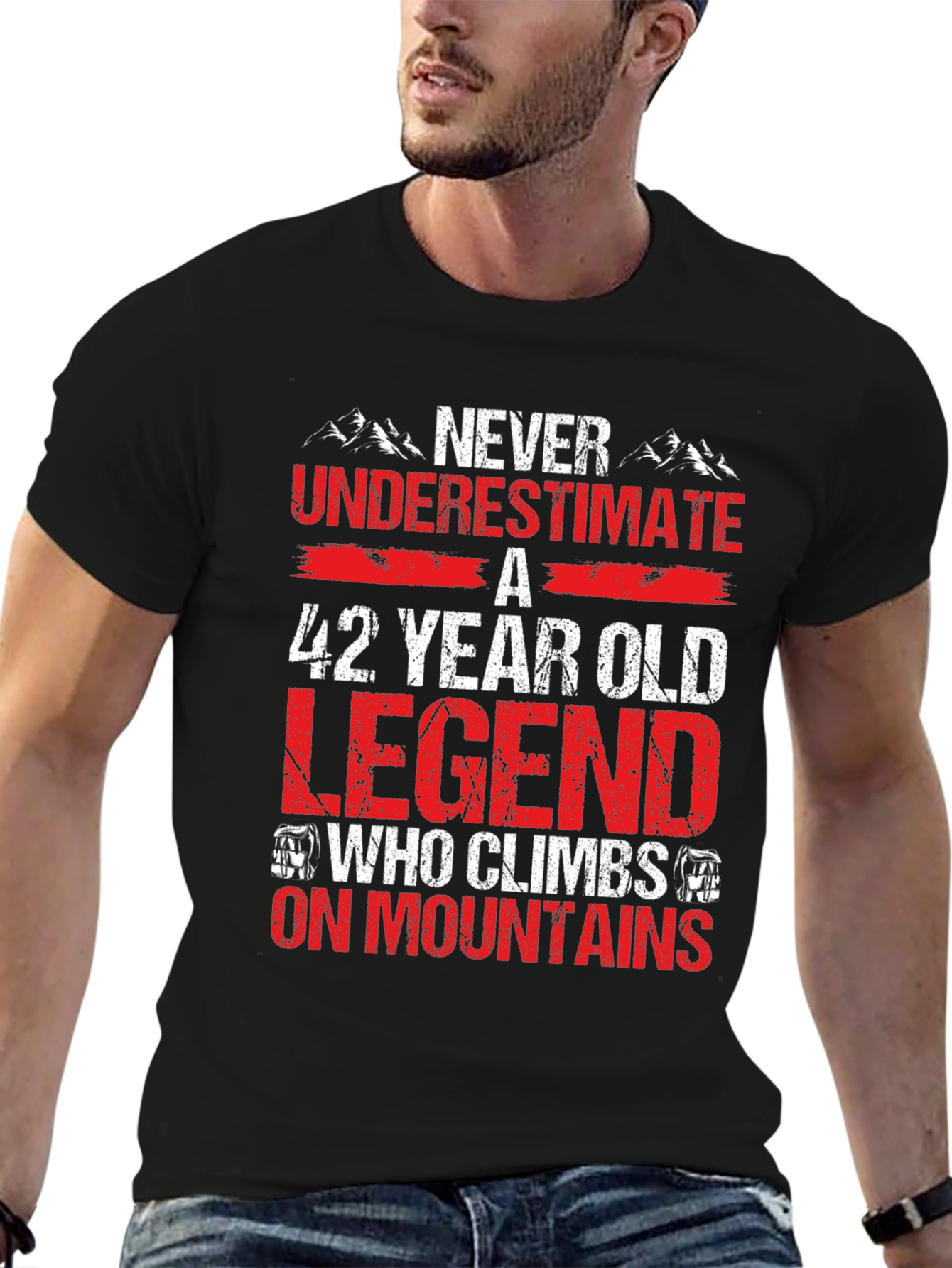 42 Year Old Legend Mountain Climber T-Shirt