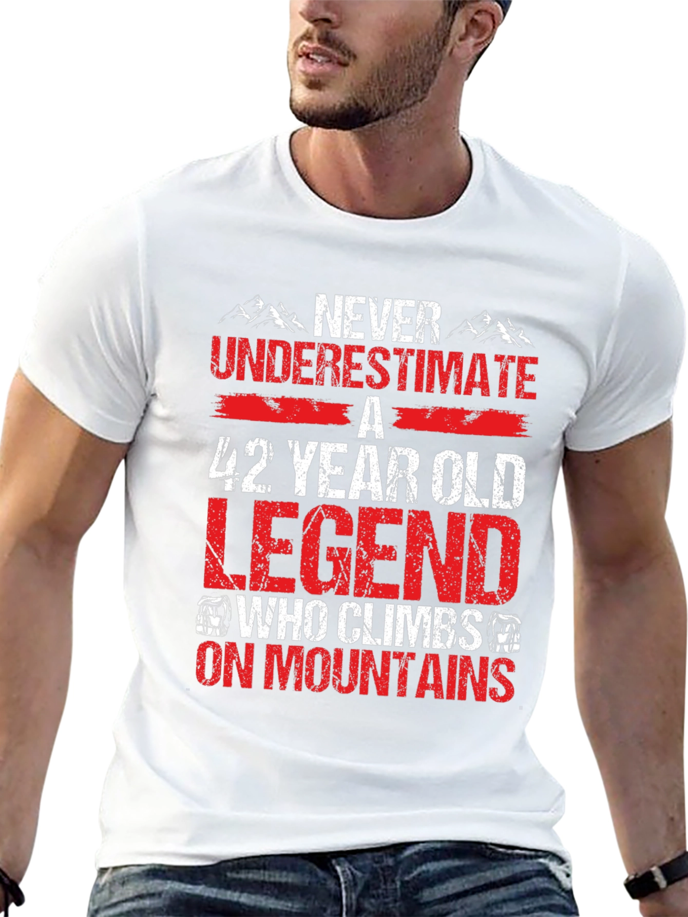 42 Year Old Legend Mountain Climber T-Shirt