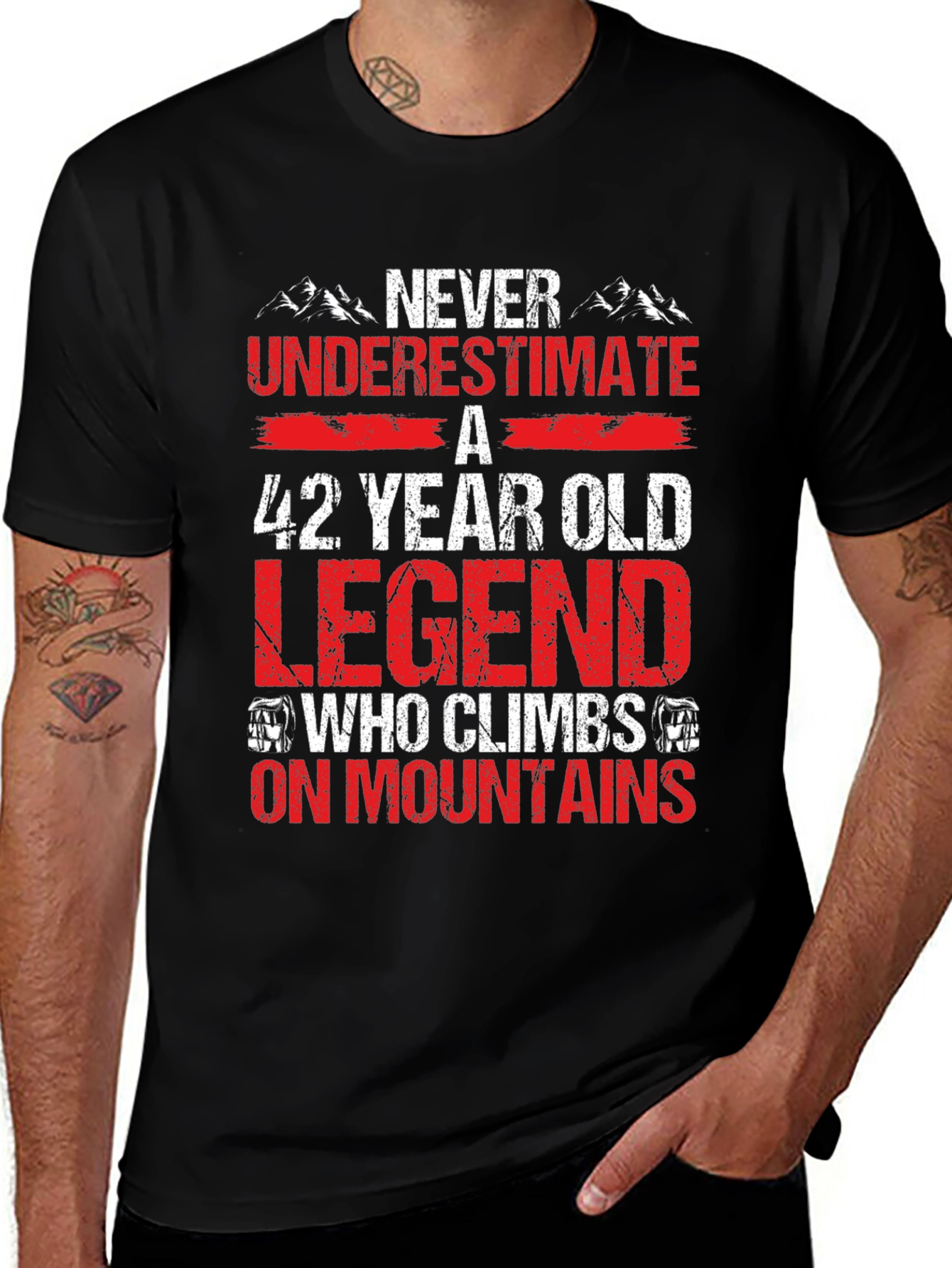 42 Year Old Legend Mountain Climber T-Shirt
