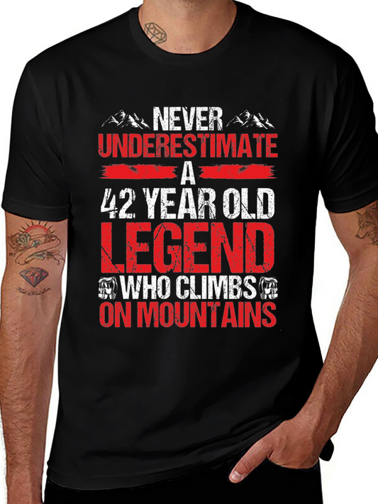 42 Year Old Legend Mountain Climber T-Shirt