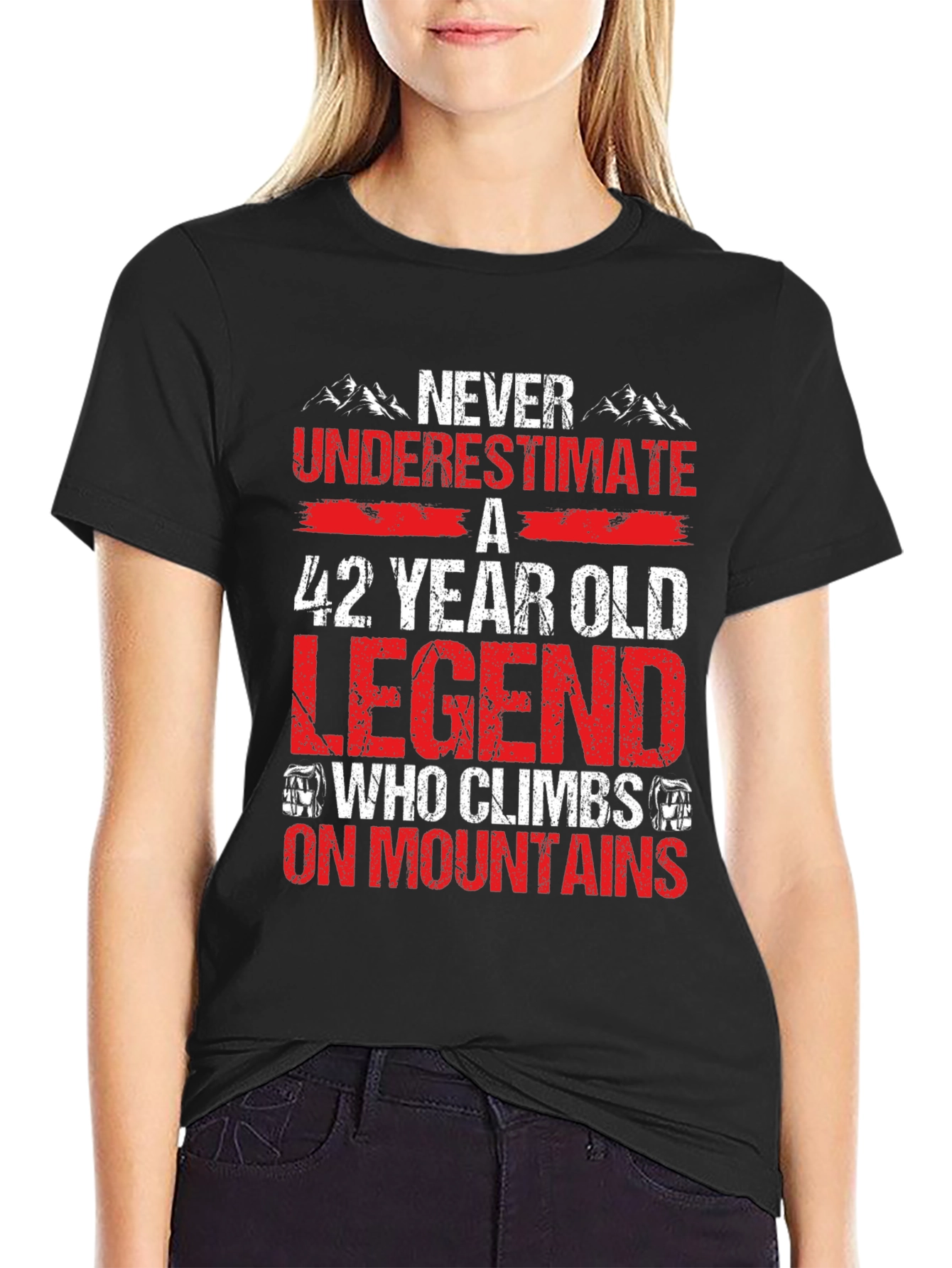 42 Year Old Legend Mountain Climber T-Shirt