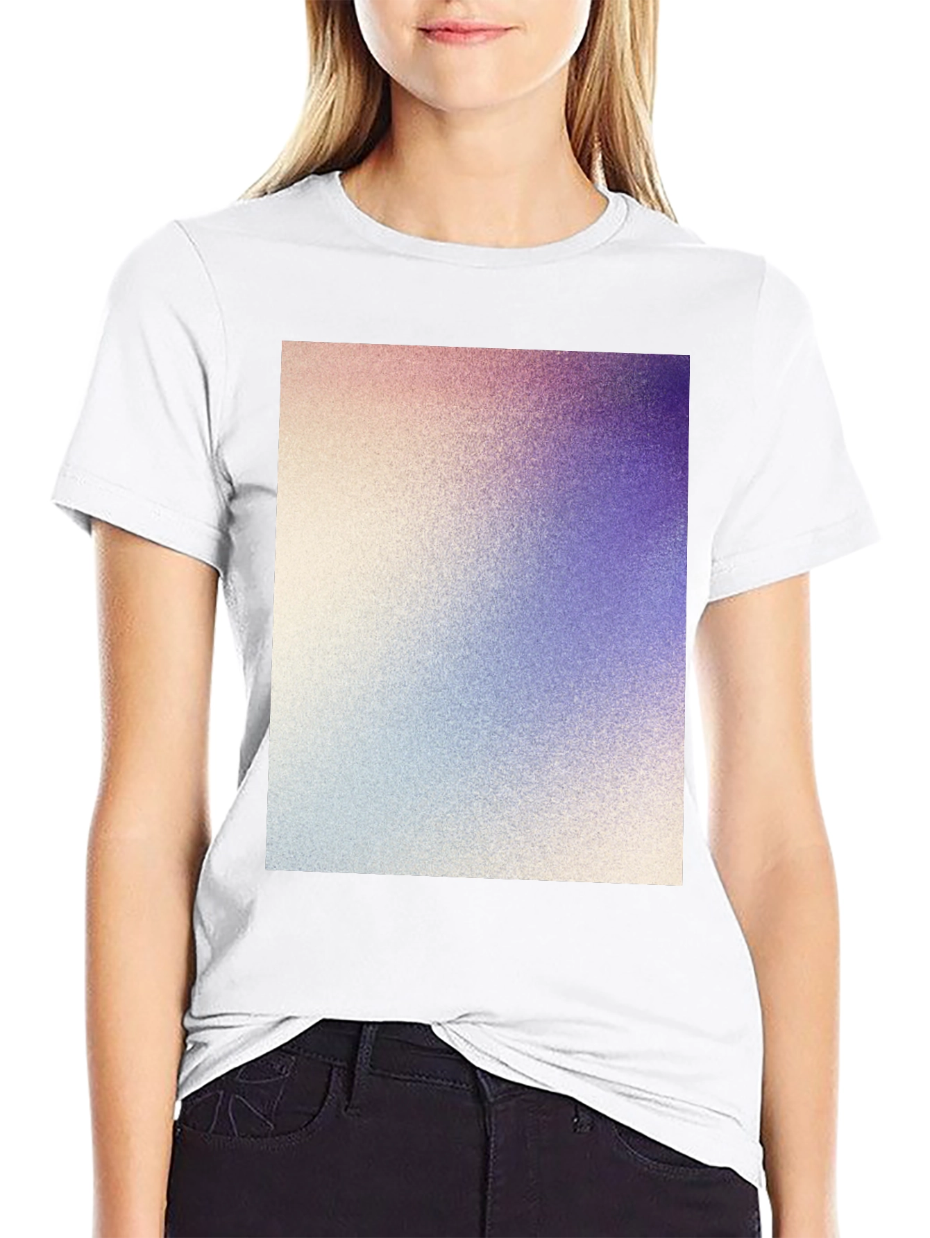 Abstract Gradient Graphic Tee - Unisex Soft Cotton Blend