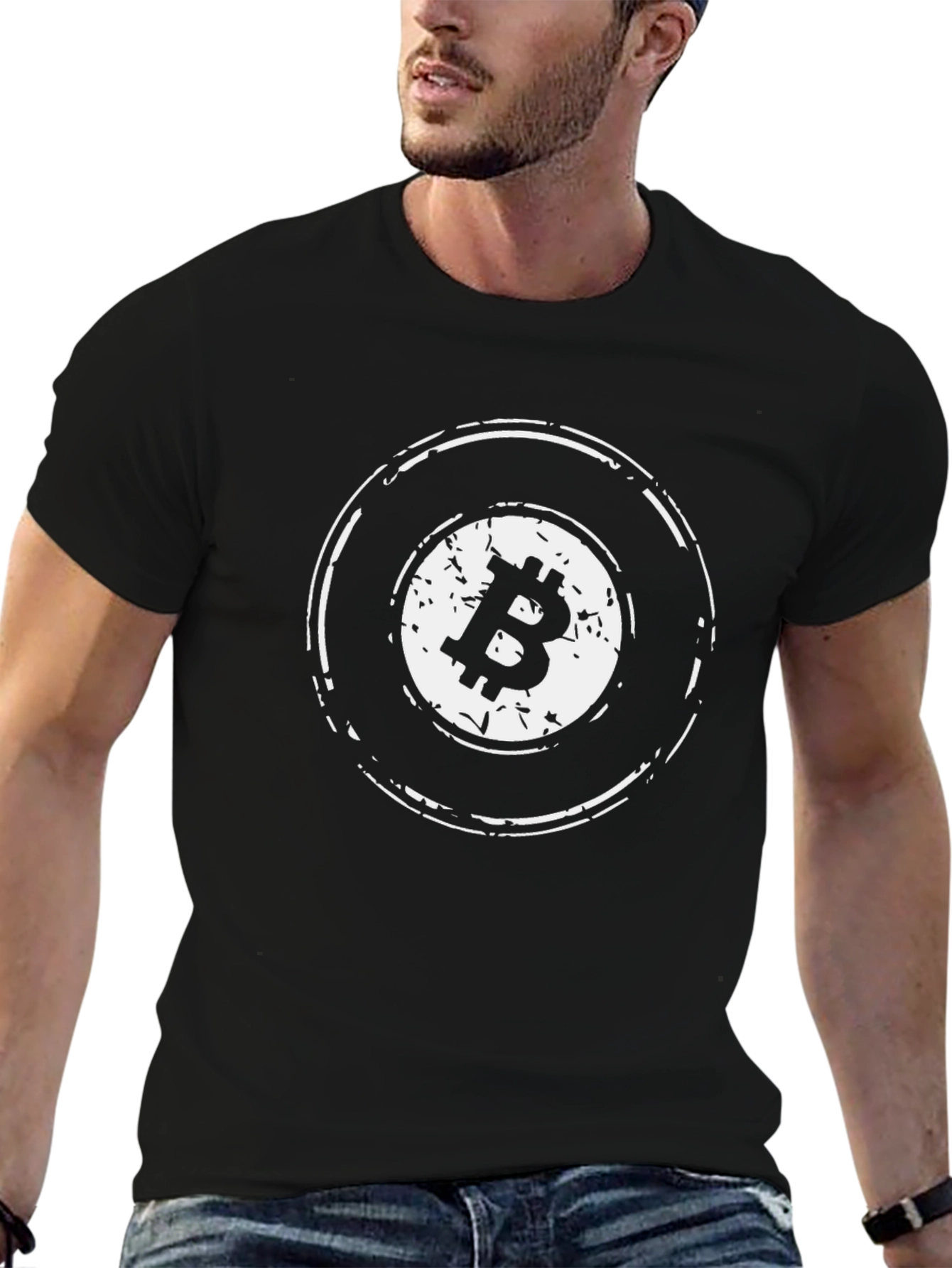 Bitcoin Eight Ball Graphic Tee - Crypto T-Shirt