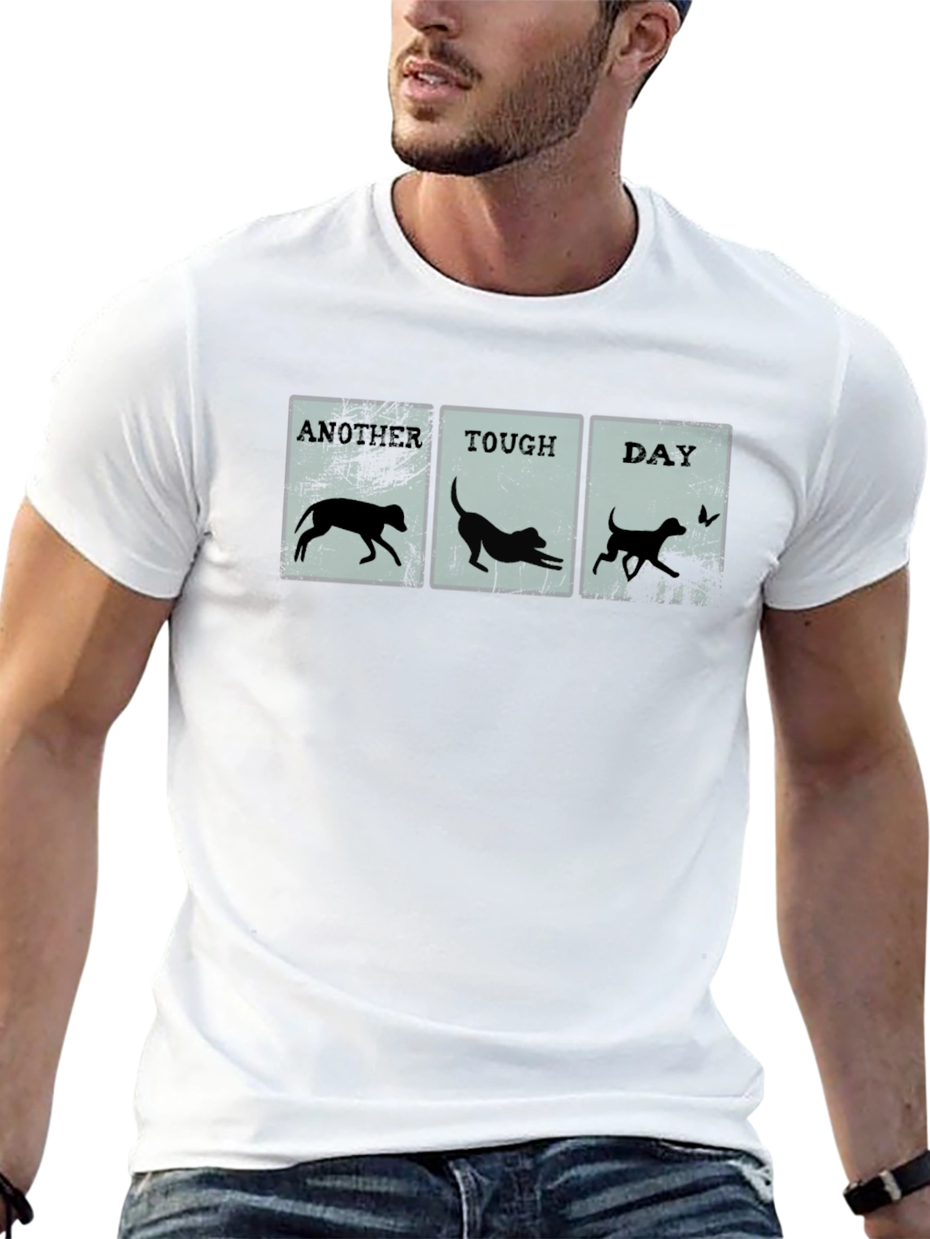 Another Tough Day Dog T-Shirt