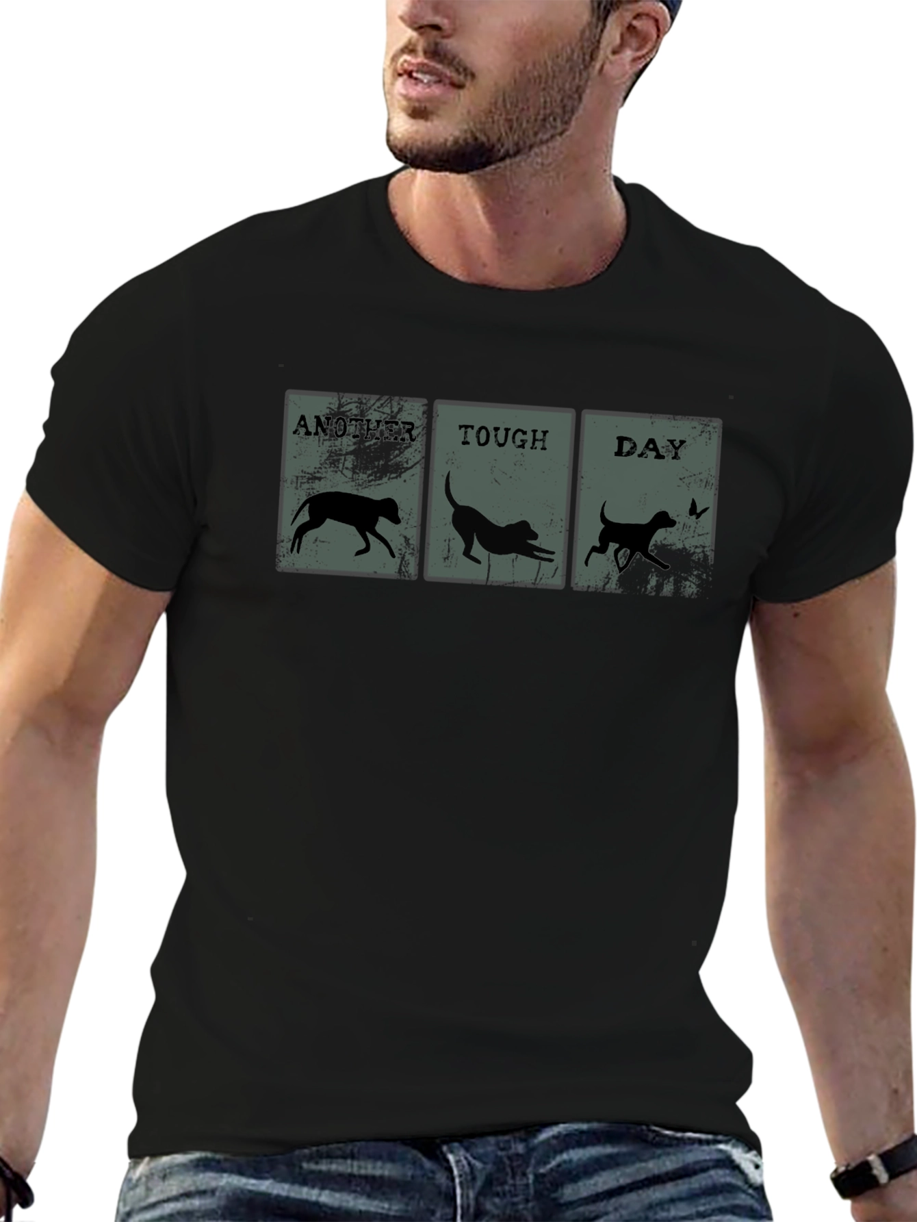 Another Tough Day Dog T-Shirt