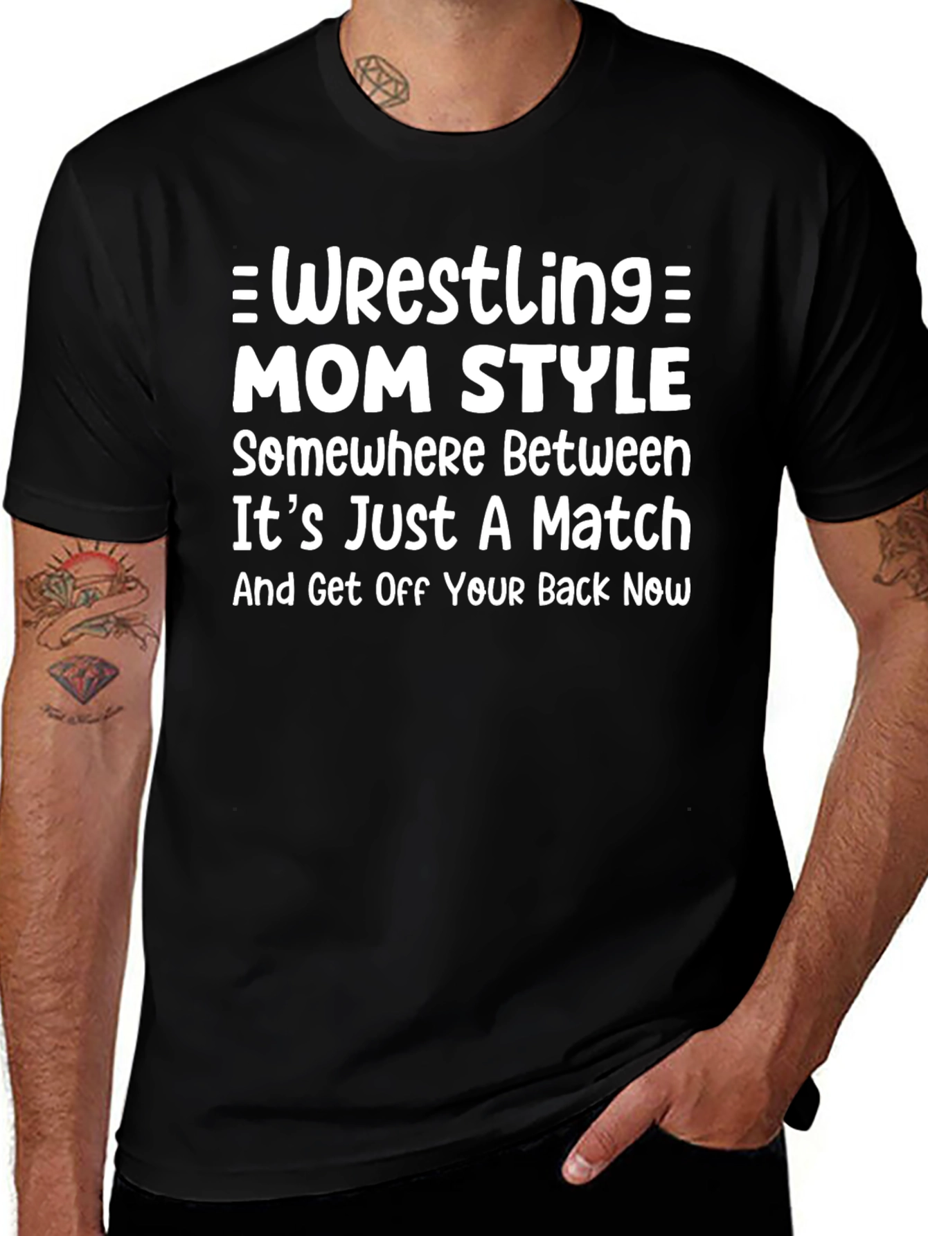 Wrestling Mom Style T-Shirt -  Funny Mom Tee