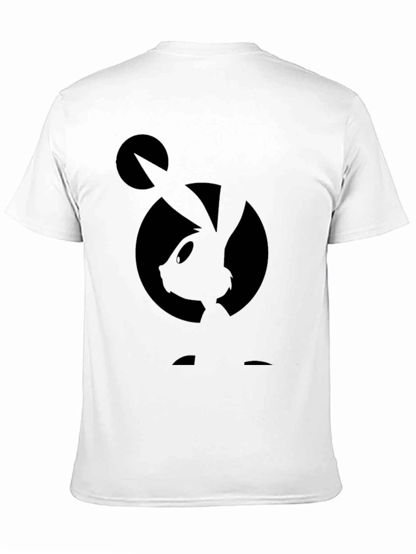 Black Bugs Bunny Silhouette Graphic T-Shirt