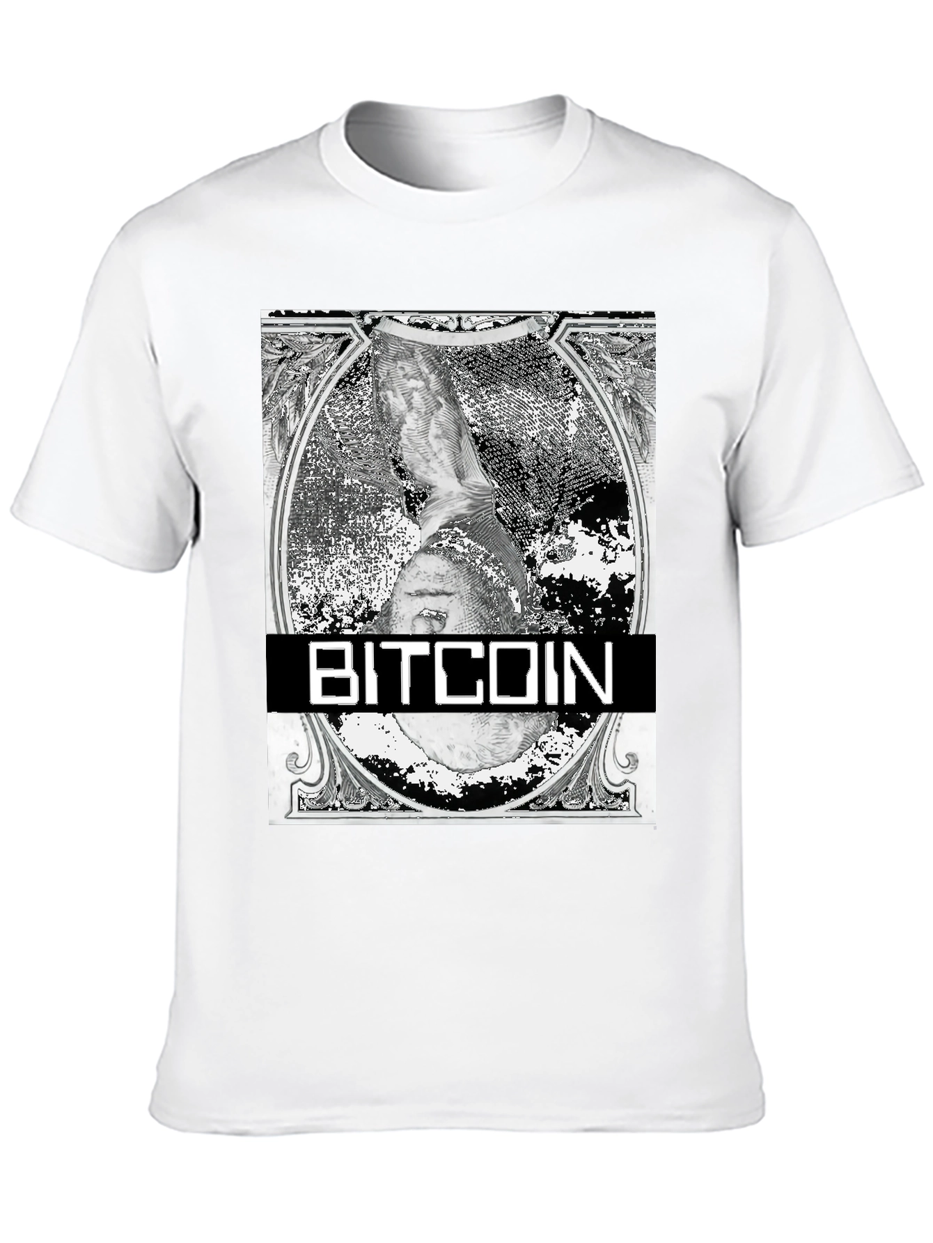 Bitcoin Dollar Bill Graphic T-Shirt