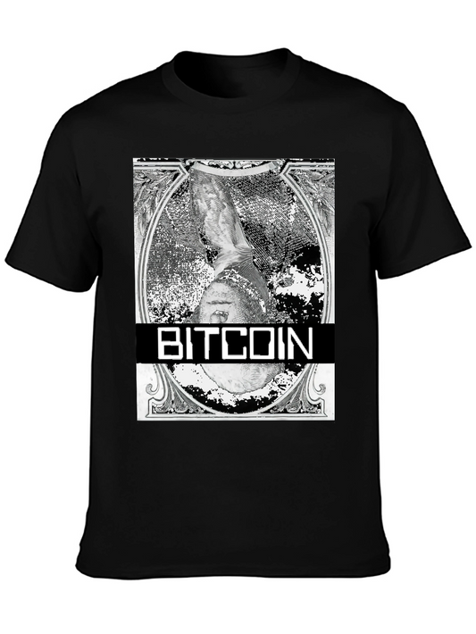 Bitcoin Dollar Bill Graphic T-Shirt