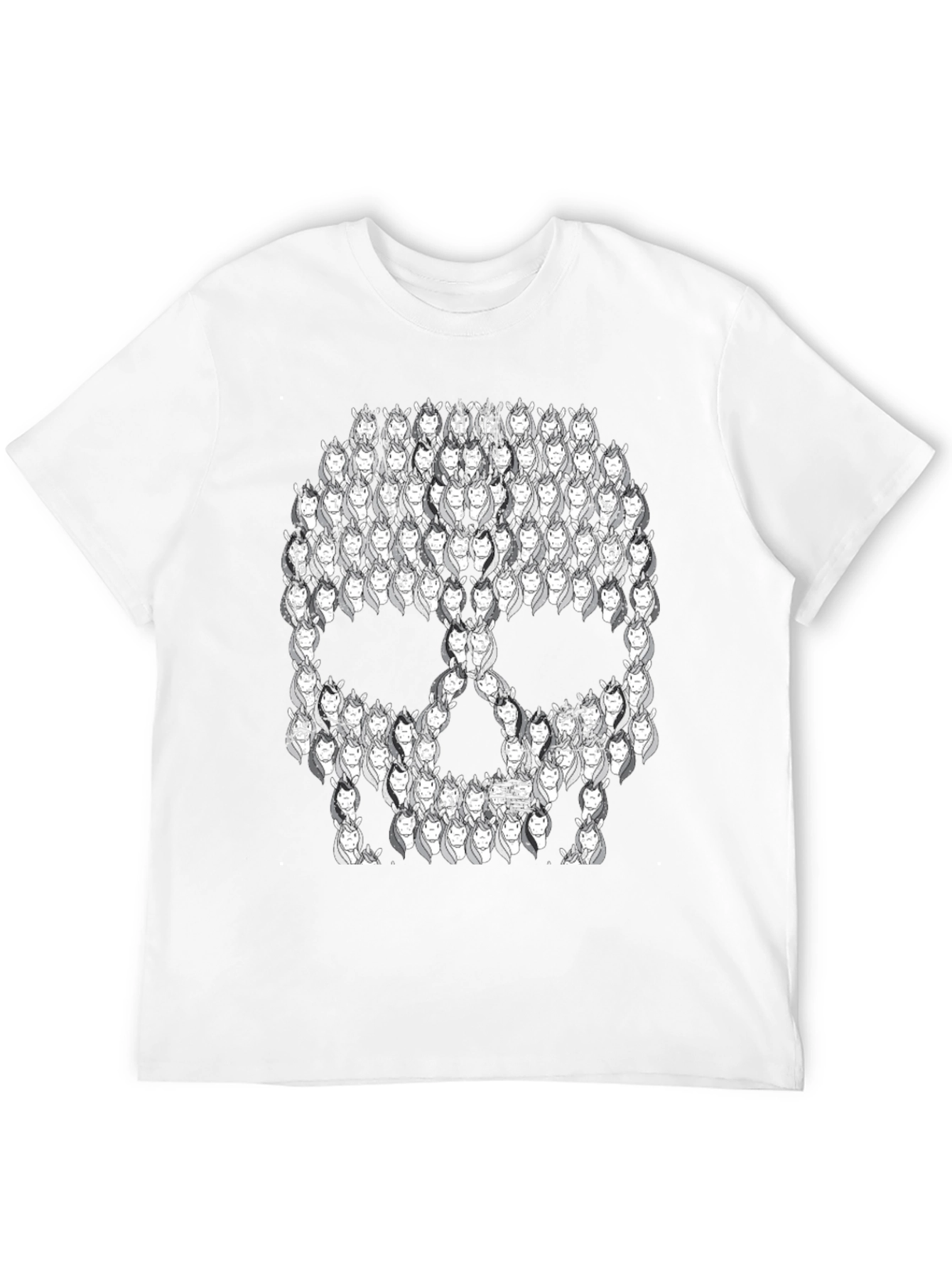 Unicorn Skull Black T-Shirt