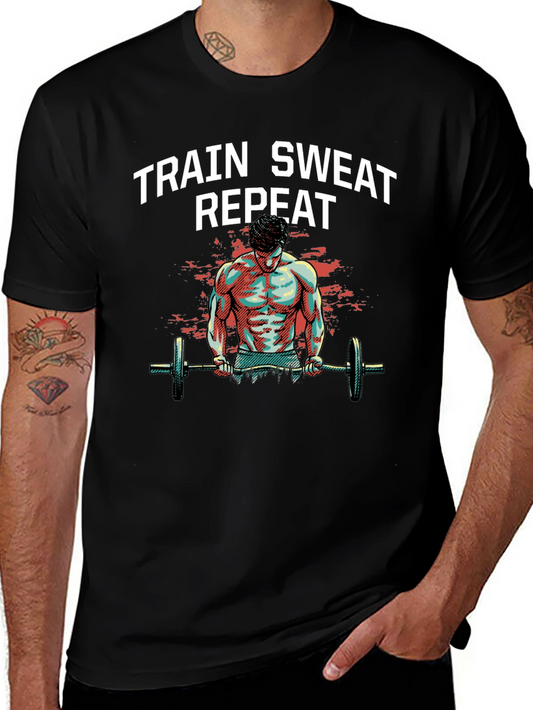Train Sweat Repeat Graphic Tee