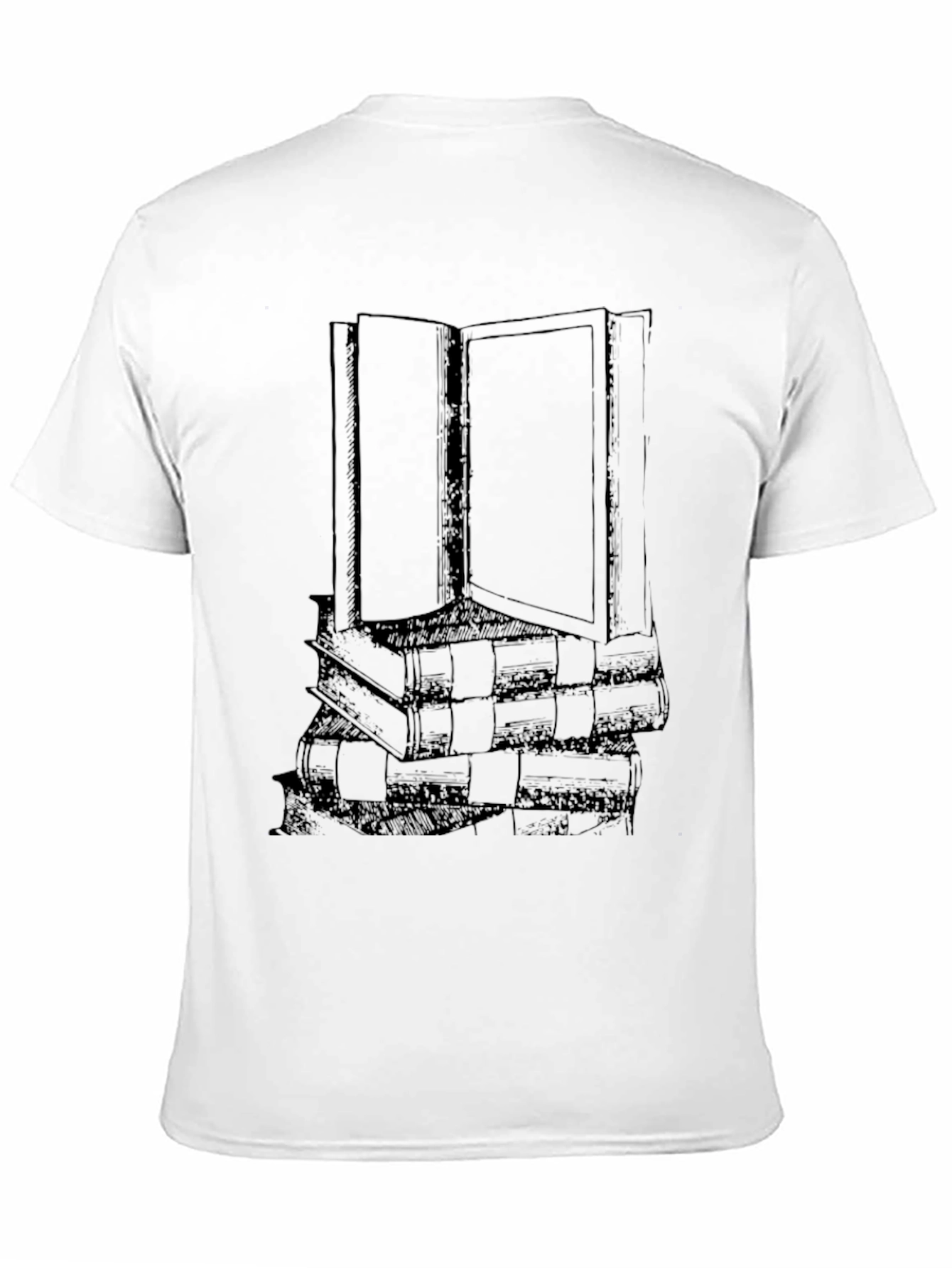 Book Stack Graphic T-Shirt - Readers Tee
