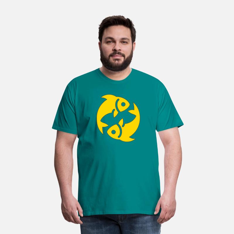 Zodiac Sign Pisces Fishes Gold