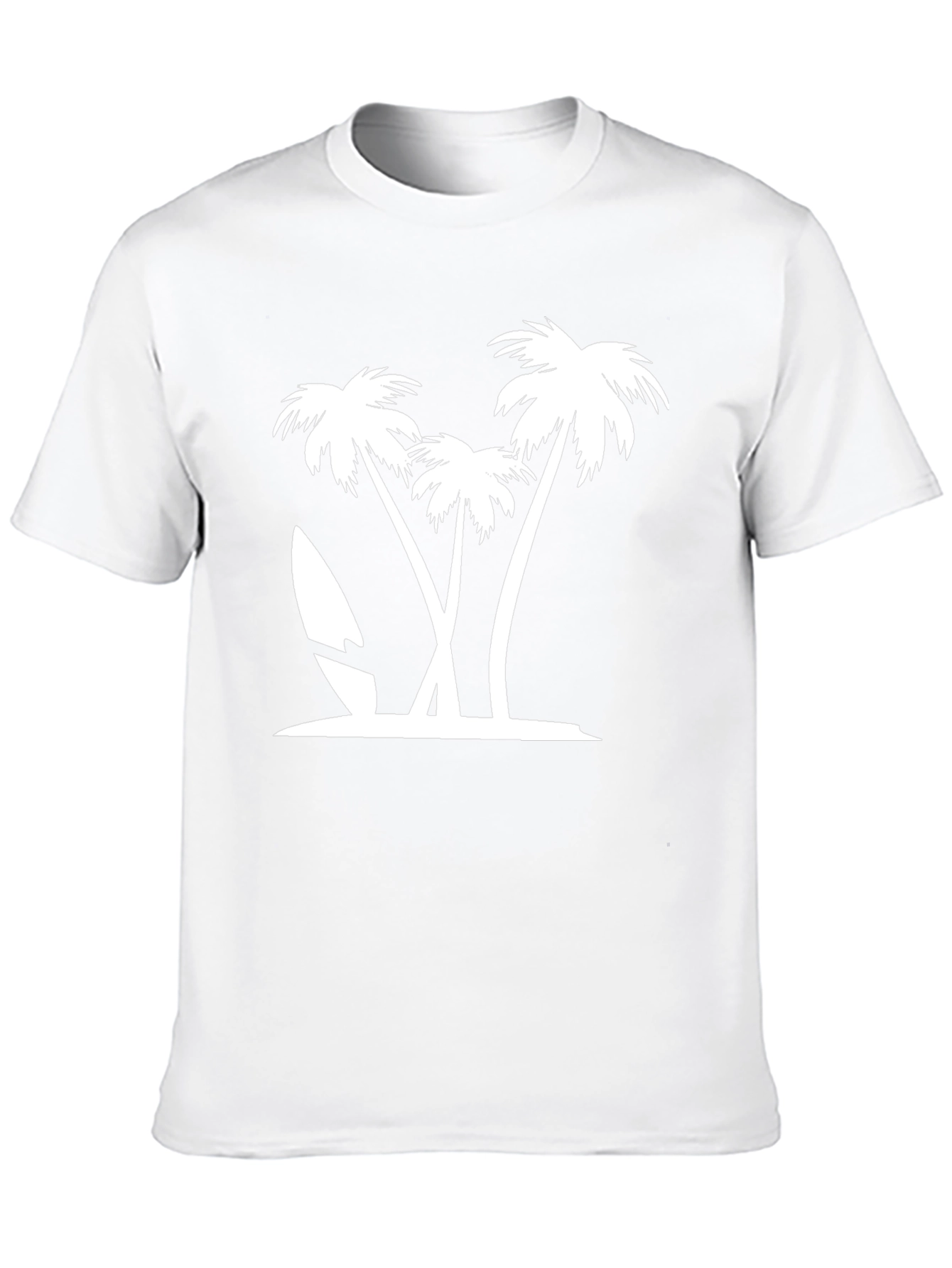 Tropical Palm Tree Graphic Tee - Island Vibes