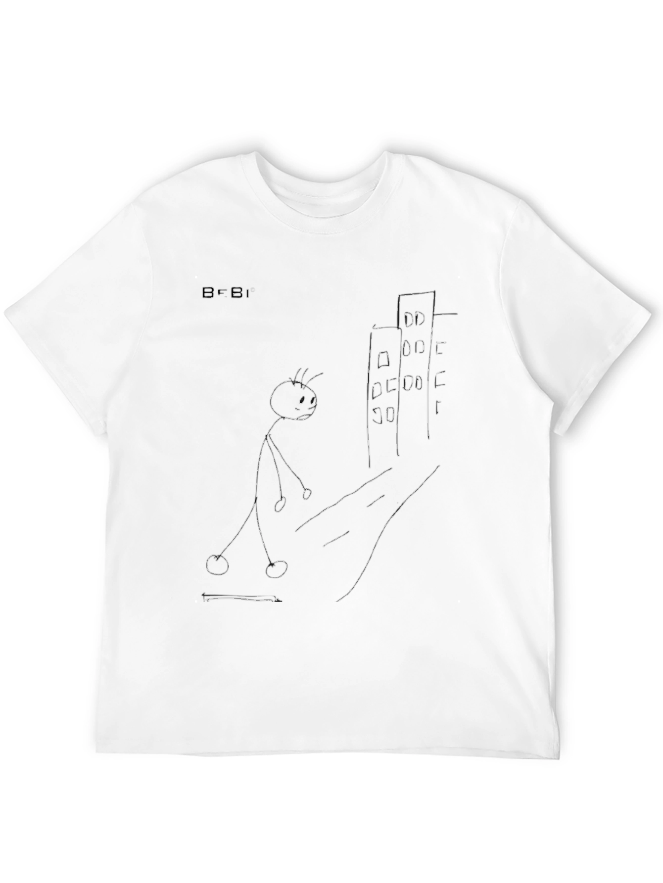 Stick Figure City Black T-Shirt