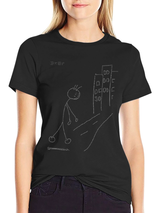 Stick Figure City Black T-Shirt