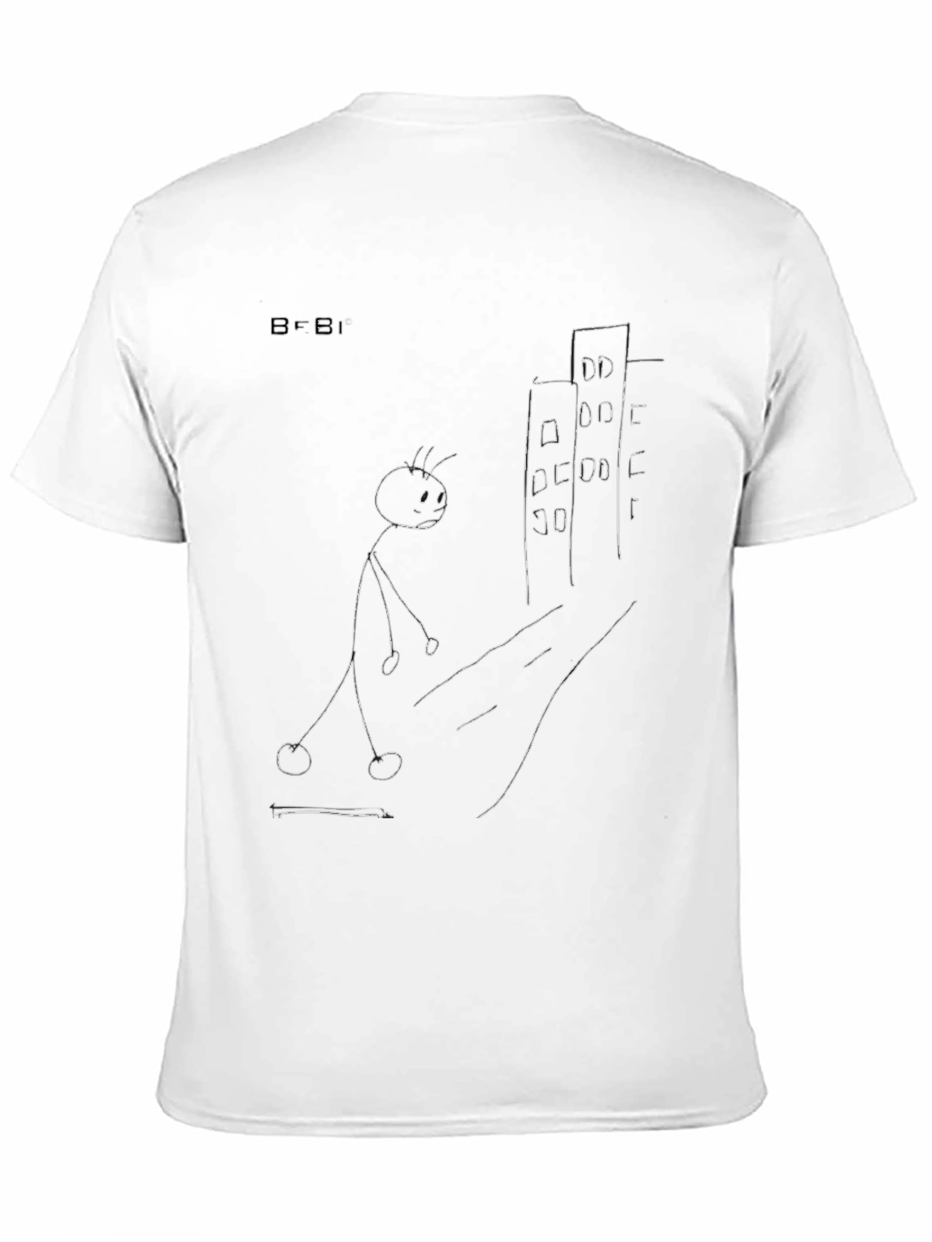 Stick Figure City Black T-Shirt