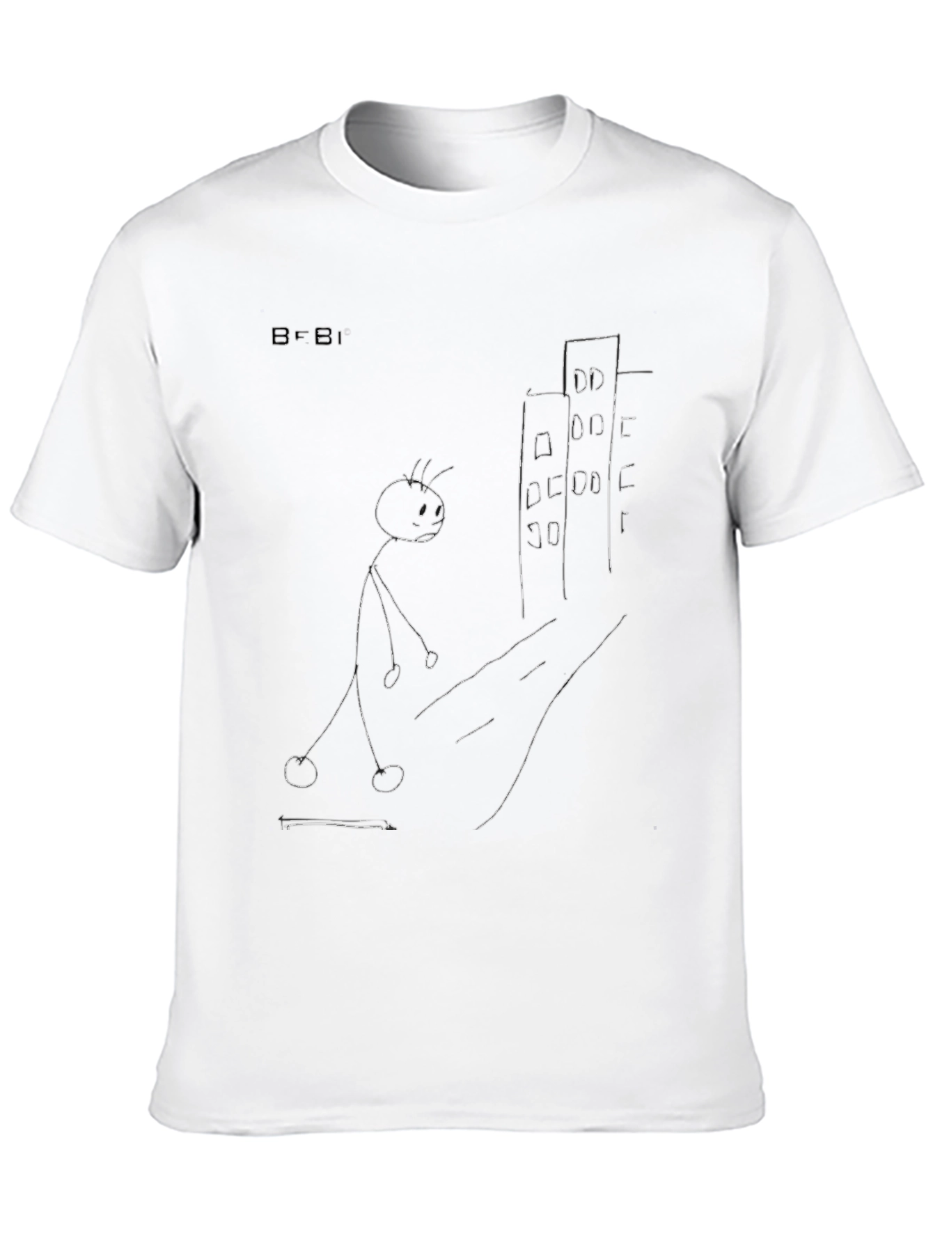 Stick Figure City Black T-Shirt